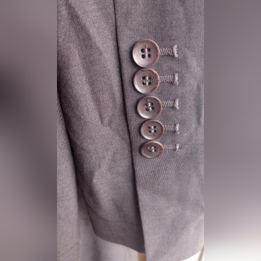 BCBG MaxAzria Charcoal Blazer Small - Picture 10 of 10